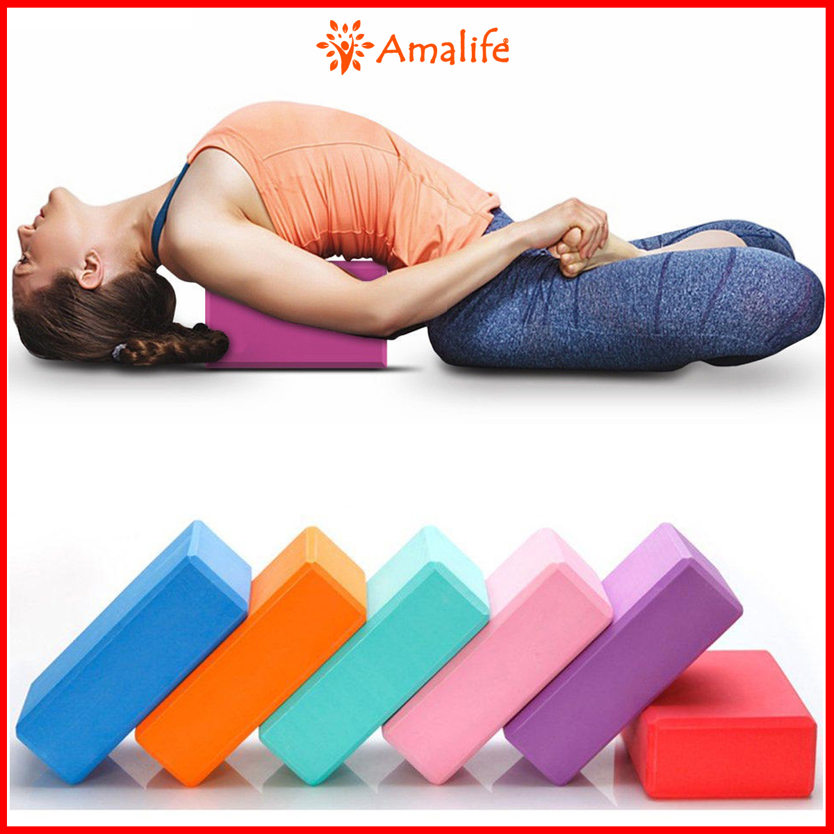 Gạch tập yoga chính hãng Amalife