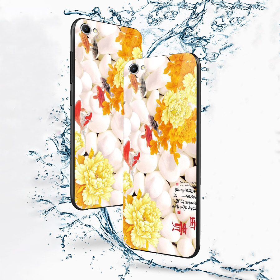 Ốp kính cường lực cho điện thoại Oppo A39/NEO9S - mẫu đơn MS MAUDON010