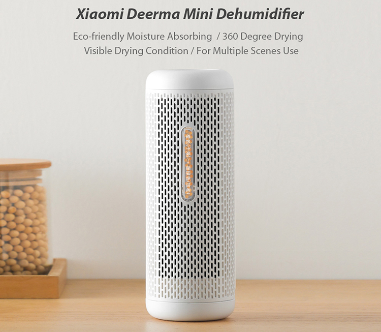 Xiaomi Deerma Electric Air Dehumidifier Smart Mini Recyclable Air Dryer Drying Dehumidifier Moisture Absorbers For Home - White