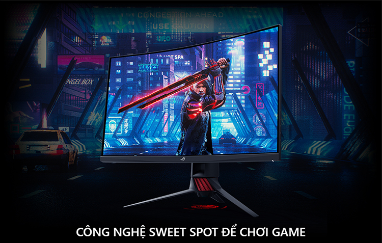 Màn Hình Cong Gaming Asus ROG STRIX XG32VQR 32 inch WQHD (2560x1440) 4ms 144Hz FreeSync VA - Hàng Chính Hãng