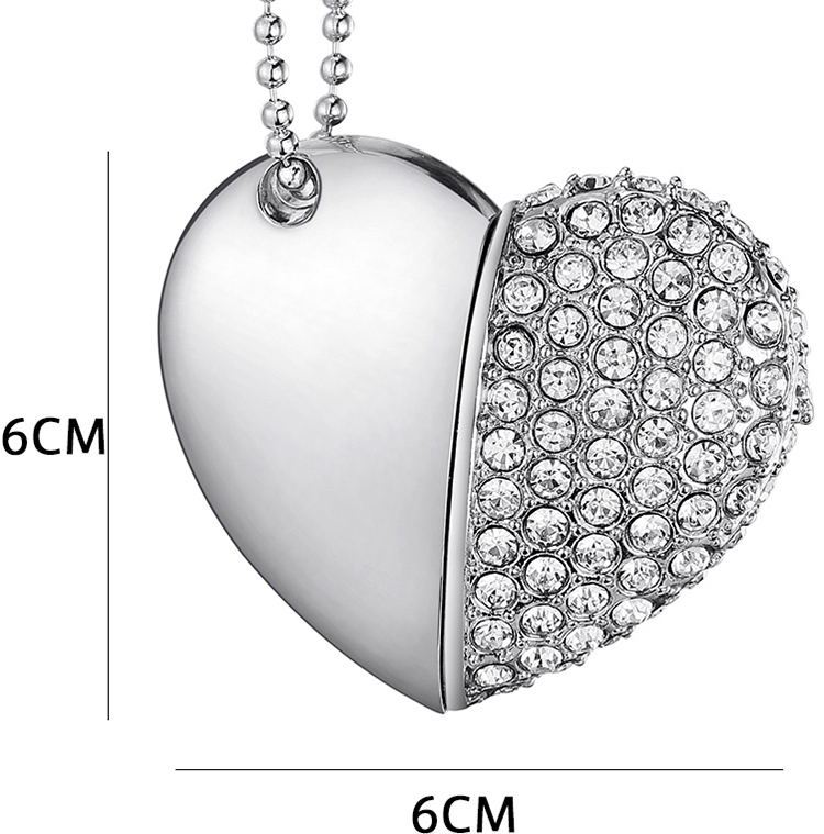 Memory Stick U Disk Portable USB2.0 Heart Shape Computer Storage