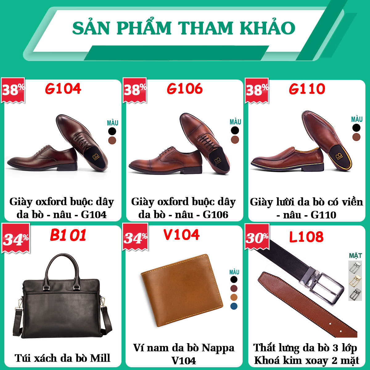 Giày da nam, giày oxford công sở Bụi Leather G102 - Da bò Nappa cao cấp - Bảo hành 12 tháng