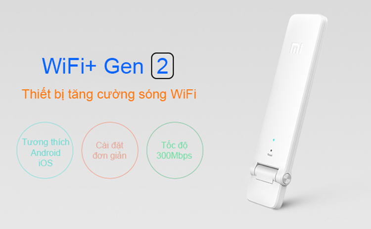 Kích Sóng Wifi 2 Xiaomi - Hàng Nhập Khẩu