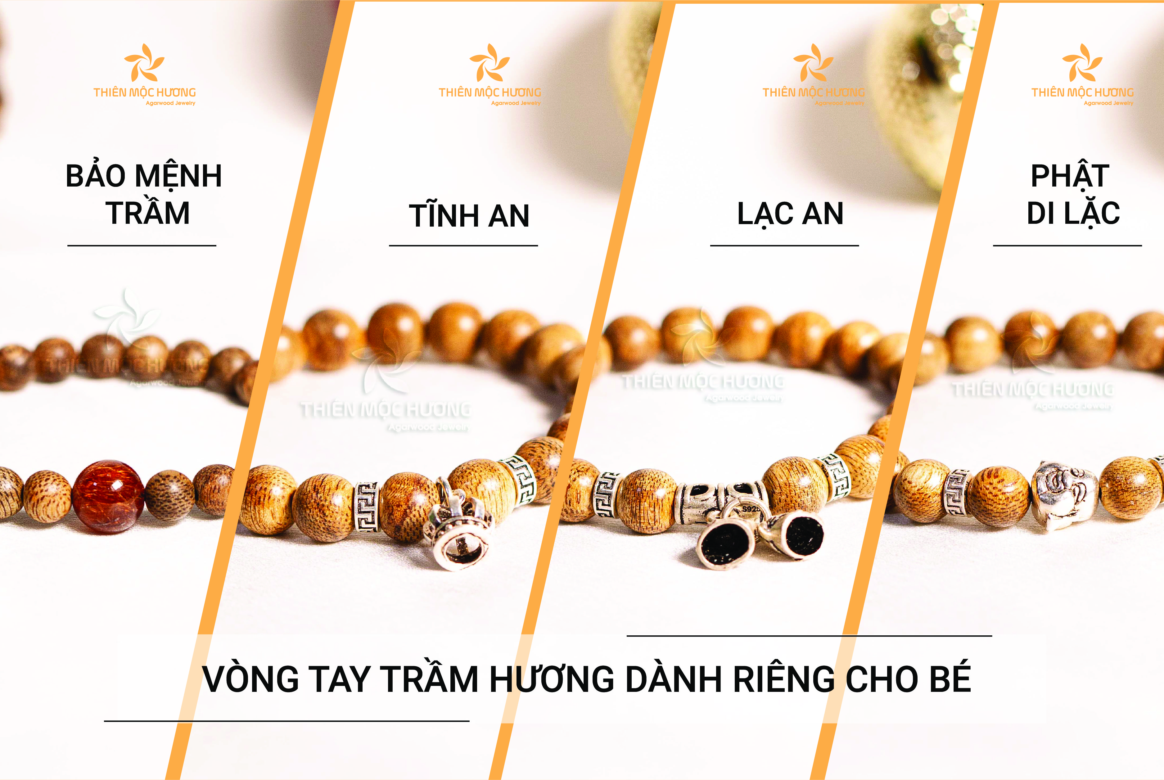 Vòng tay Trầm Hương Bảo Mệnh Trầm