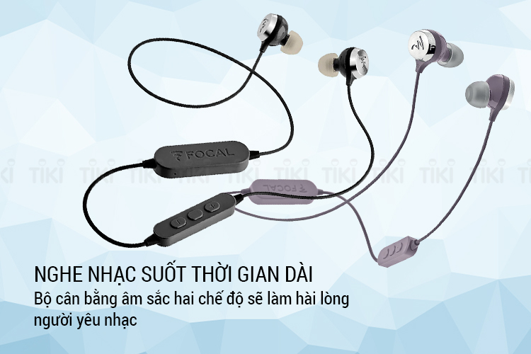 Tai Nghe Nhét Tai Bluetooth Có Micro Focal Sphear Wireless - Hàng Chính Hãng