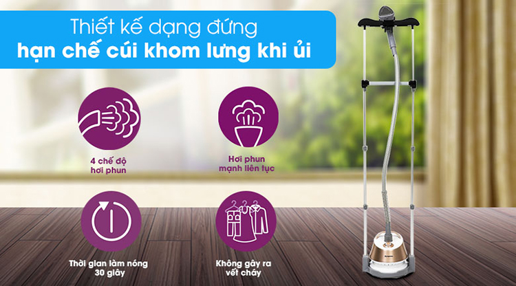 Bàn là hơi nước đứng Kangaroo KG75B6 - Hàng chính hãng