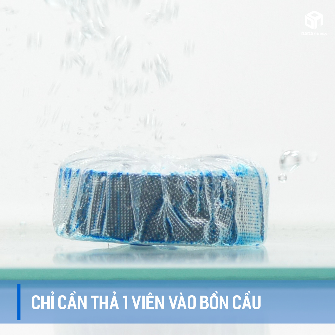 Bộ 5 Vỉ Tẩy Vệ Sinh Khử Mùi Bồn Cầu Cao Cấp Blueshot Hàn Quốc