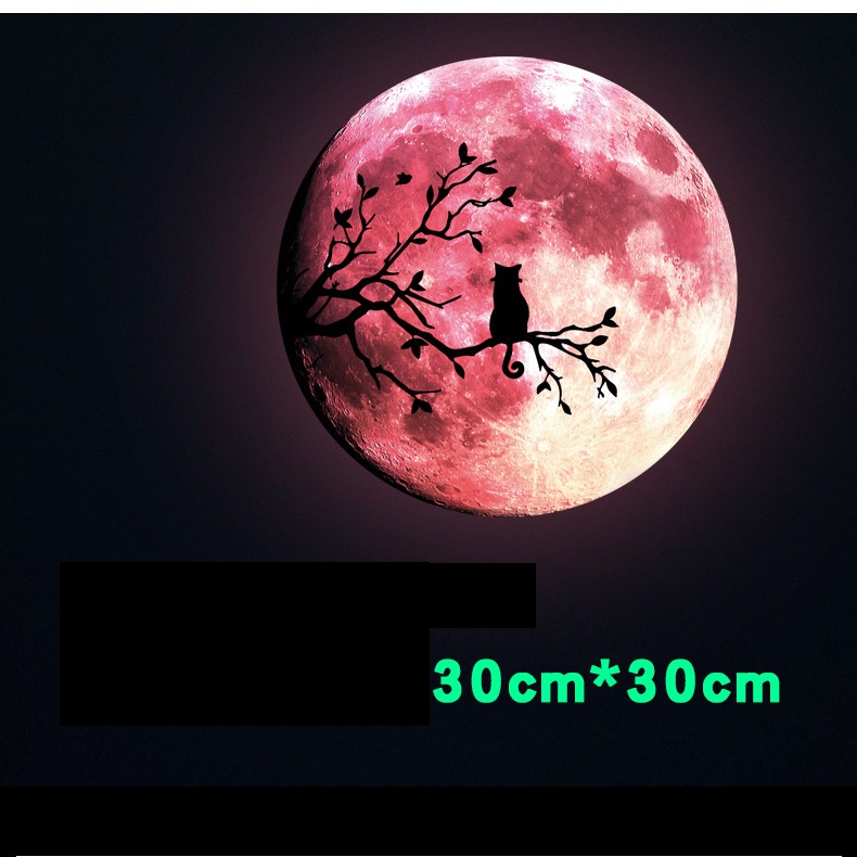 Dạ quang mặt trăng AmyShop 30 x 30 cm