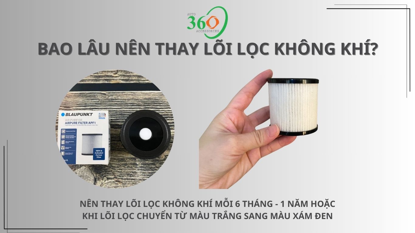 Bao lâu nên thay lõi lọc không khí của máy lọc không khí Blaupunkt AP 1.0