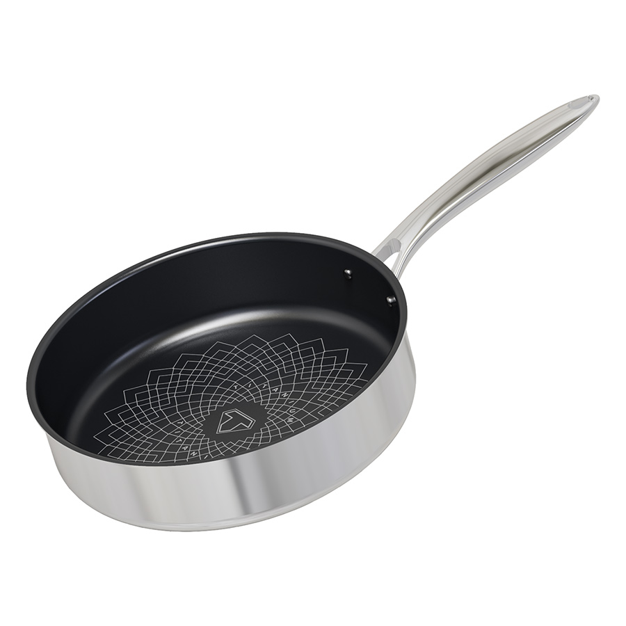 Chao Inox 3 lơp Ultra Titanium Sunhouse STIM – Dùng cho mọi loại bếp – Hàng chính hãng – 26cm