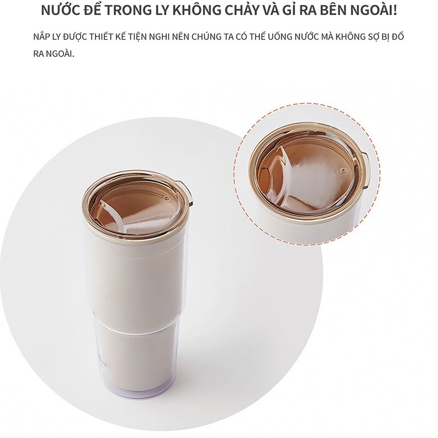 Ly Nhựa 2 Lớp LocknLock 900ml HAP502