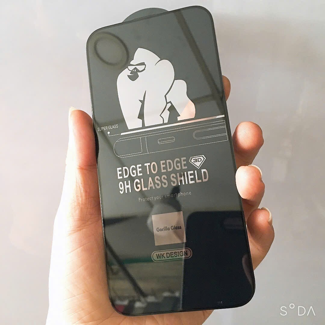 Kính cường lực cho iPhone 16  Pro Max, 16 , 16 Plus, 16 Pro trong suốt full màn hình ( hàng chính hãng)