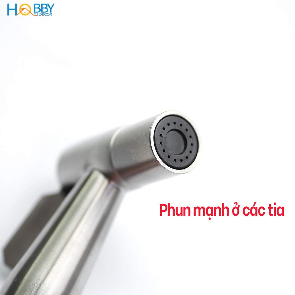 Bộ vòi xịt rửa vệ sinh toilet có dây sen lò xo Hobby Home Decor VSR2