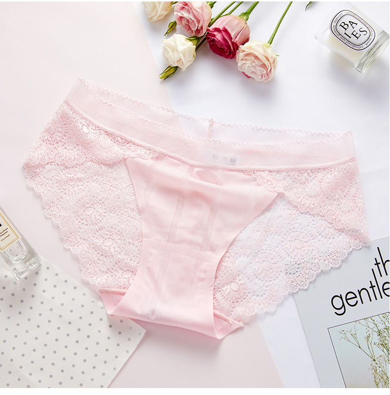 Yu Zhaolin Ms. Panties Lace Print Seamless Sexy Hollow Ice Silk Panties Female Soybean Powder + Light Blue + Bright White One Size Yu Zhaolin Ms. Panties Lace Print Seamless Sexy Hollow Ice Silk Panties Female Soybean Powder + Light Blue + Bright White One Size