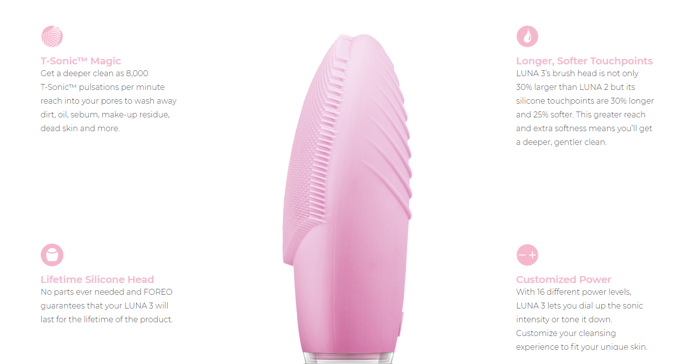 Máy Rửa Mặt Nâng Cơ V-line FOREO Luna 3