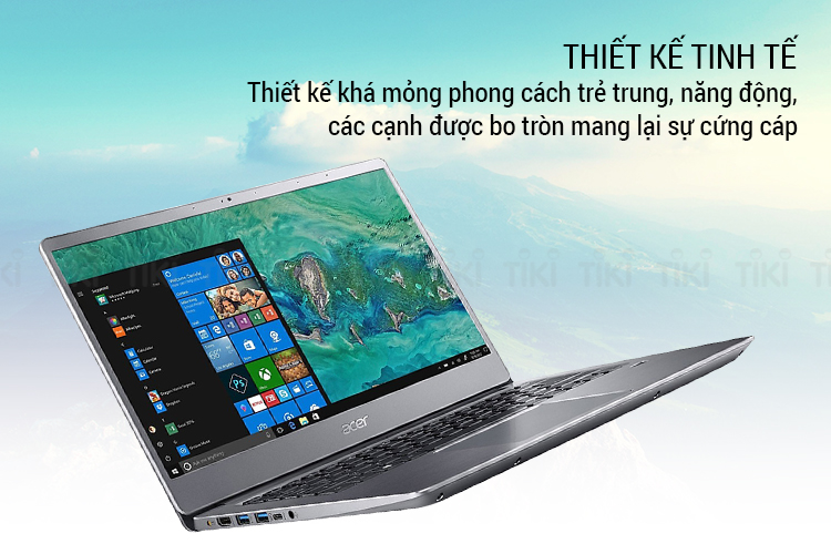 Laptop Acer Swift SF314-32-54-58KB NX.GXZSV.002 Core i5-8250U/Win10 (14 inch) (Silver) - Hàng Chính Hãng
