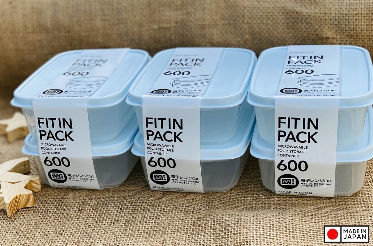 Hộp nhựa đựng thực phẩm nắp déo Fitin Pack các cỡ nội địa Nhật Bản