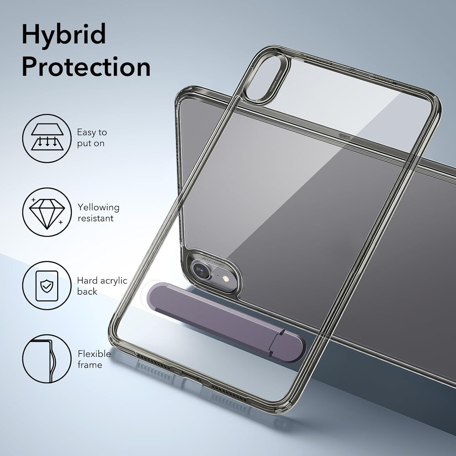 Ốp lưng Cho iPad Mini 7 ESR Metal Kickstand Case - Hàng Chính Hãng
