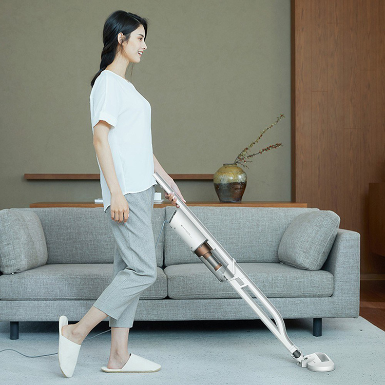 Xiaomi Deerma Vacuum Cleaner With Belt Handheld DX800S 14000pa Suction 600W Electric Wiper Floor Washers Wet Mopping White US Plug