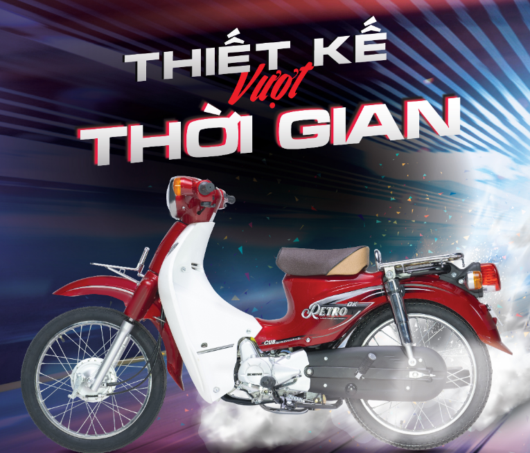 Xe Máy 50cc DK Retro - Màu Xanh Rêu Sần 1