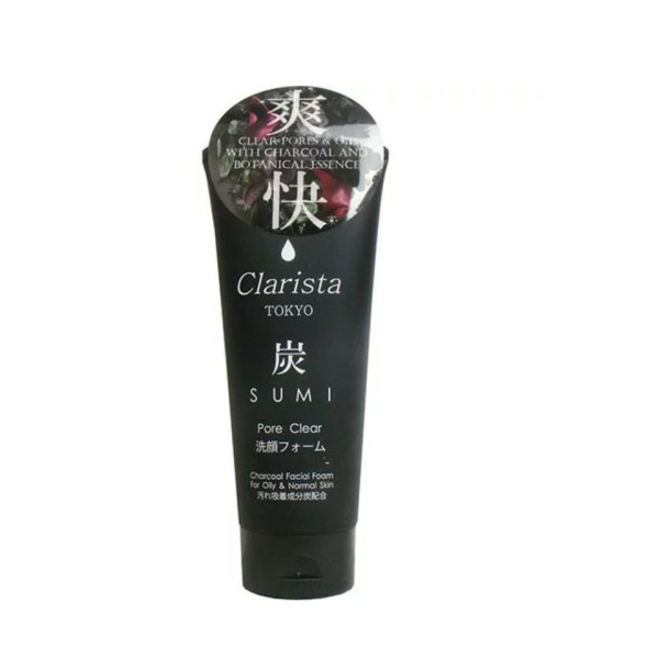 Sữa Rửa Mặt Sạch Sâu Chiết Xuất Than Hoạt Tính Clarista Tokyo Charcoal Facial Foam (130 G)