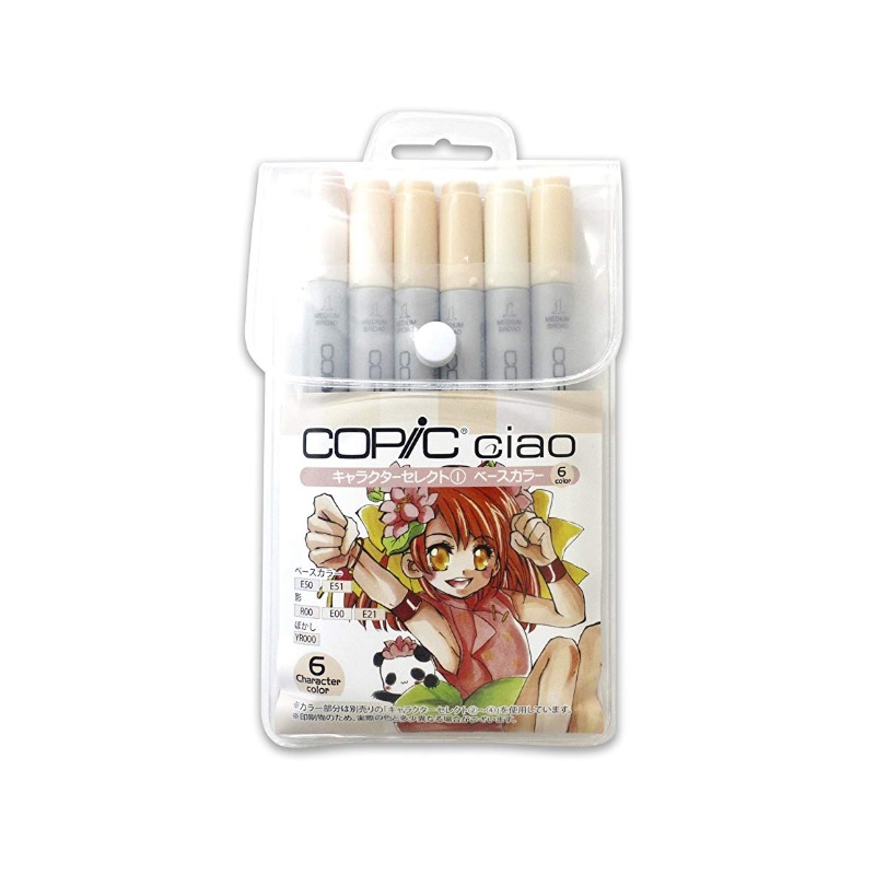 Set 6 cây bút màu dạ copic ciao nội địa - Marker Copic Ciao Japan, màu dạ tốt nhất trên thế giới xuất xứ nhật bản 1