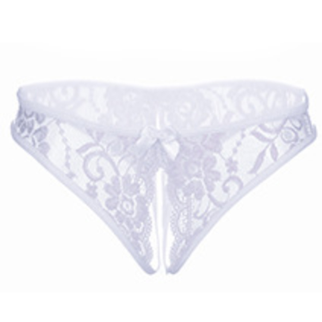 Quần lót nữ sexy hở mông hở đũng xẻ đáy sexy - Màu trắng