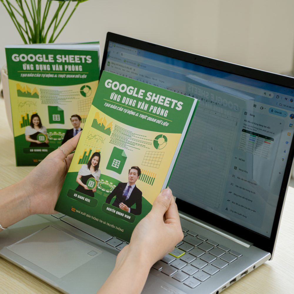 Sách Google Sheets Ứng Dụng Văn Phòng Tạo Báo Cáo Tự Động Và Trực Quan Hóa Dữ Liệu Có Kèm Video Khoá Học