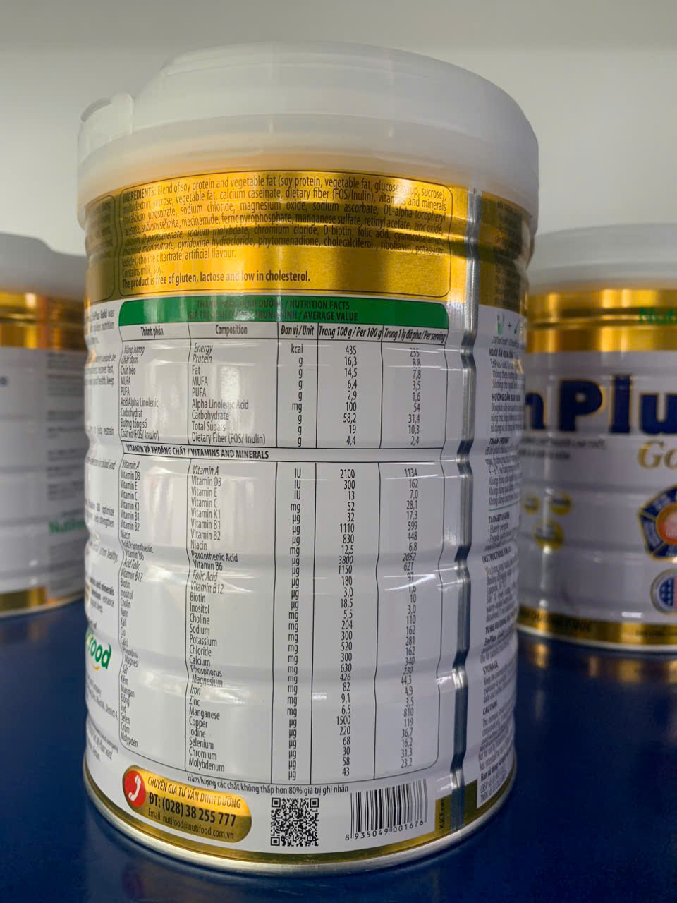 Sữa bột ENPLUS GOLD (900g)- Hãng Nutifood, sữa dinh dưỡng giành cho người trưởng thành, đặc biệt cho người ốm cần phục hồi sức khỏe-tặng khăn đa năng mềm mịn