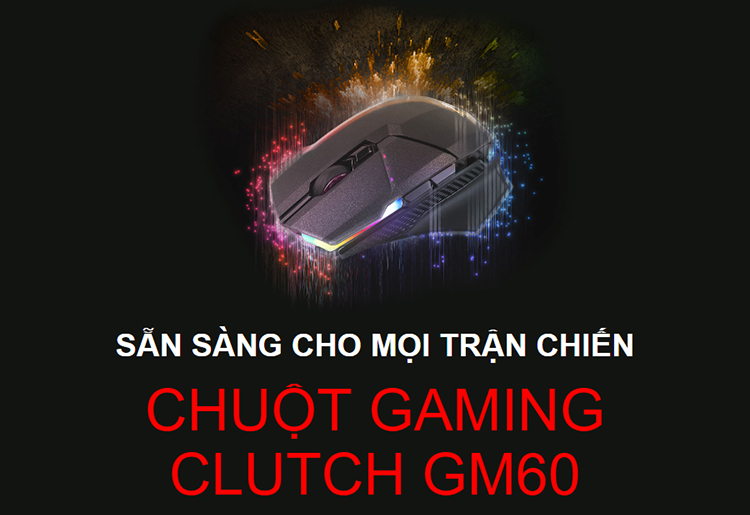 Chuột Gaming MSI CLUTCH GM60 - Hàng Chính Hãng