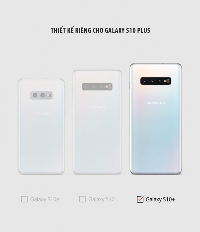 Ốp lưng Samsung Galaxy S10 Plus RINGKE Onyx