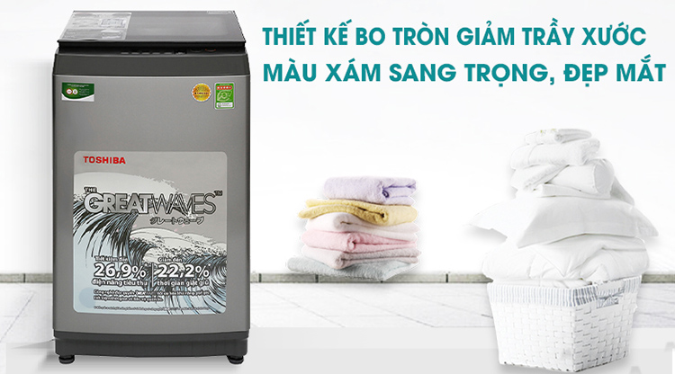 Máy giặt Toshiba 8 kg AW-K905DV(SG) - Chỉ giao HCM