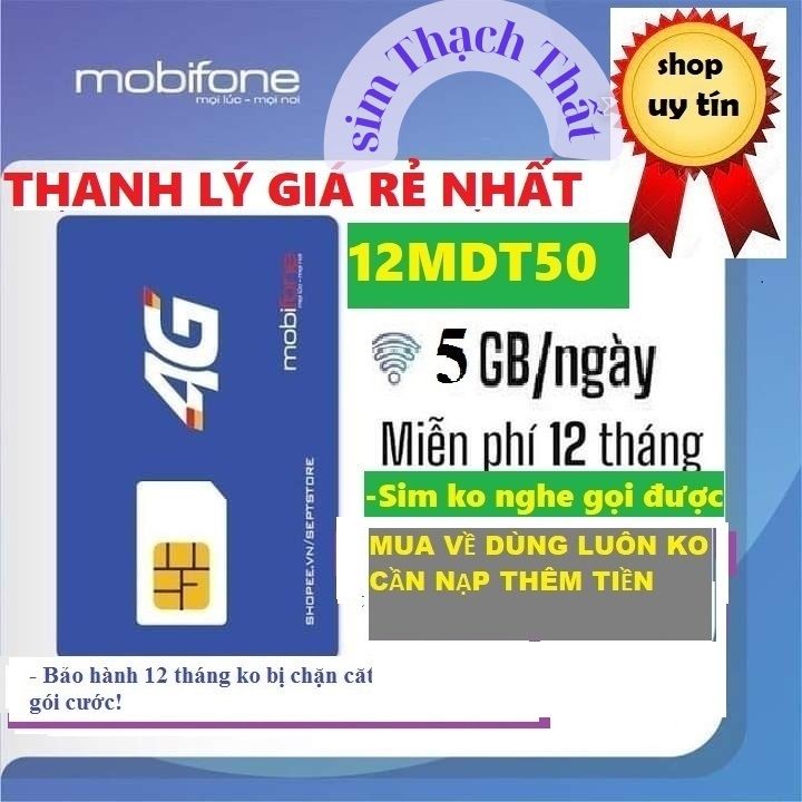 Sim 4G Mobifone chuyên data vào mạng, nhiều lựa chọn thời gian sử dụng - Hàng chính hãng