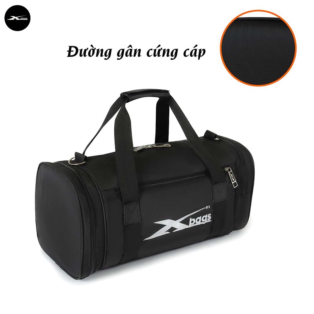 Túi Thể Thao Xbags XB 6001 - Túi Trống Tập Gym Đựng Đồ Đa Năng, Có Ngăn Để Giày Riêng, Vải Chống Nước Cao Cấp
