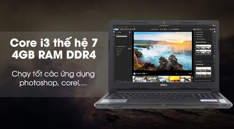 Laptop Dell Inspiron - N3576 C5I3133W-Black Core i3-7020U 4GB 1T AMD R7 520 2GB 15.6