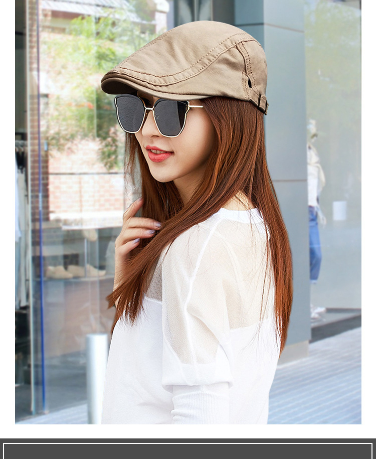 Mũ Lưỡi Trai Nam Phong Cách, Mũ Mỏ Vịt Phong Cách Hàn Quốc Phù Hợp Với Mọi Lứa Tuổi, Mũ Beret Chất Liệu Vải Kaki Cao Cấp Có Thể Điều Chỉnh Size