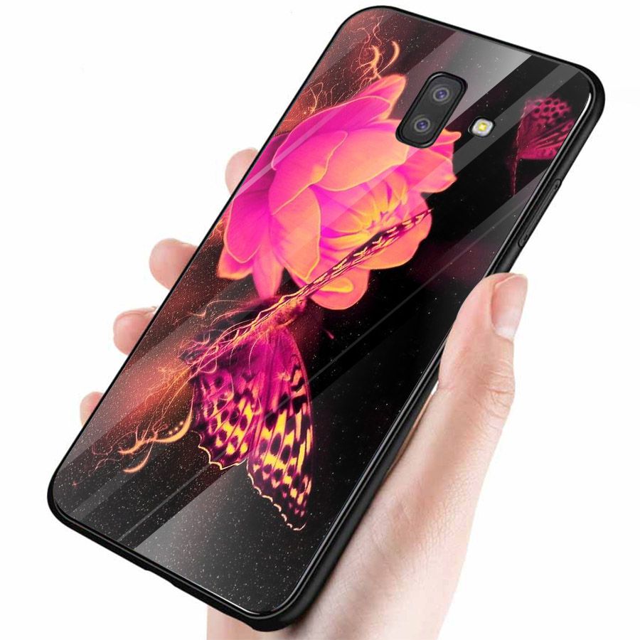 Ốp kính cường lực cho điện thoại Samsung Galaxy J4 - J6 - J6 PLUS - J6 PRIME - J8 - bướm đẹp MS ANH021
