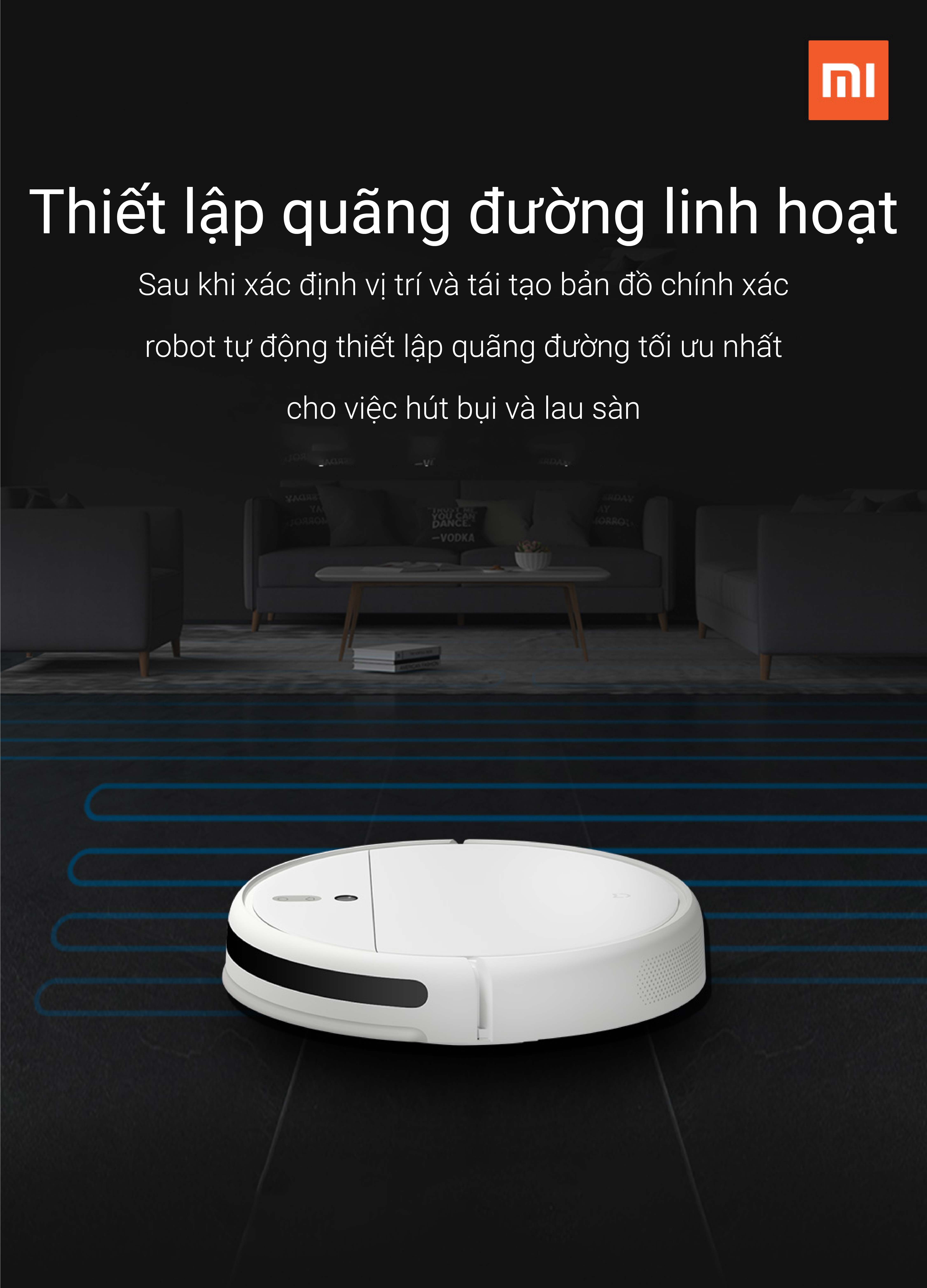 Robot Hút Bụi, Lau Nhà Thông Minh Xiaomi SKV4093GL - Hàng chính hãng