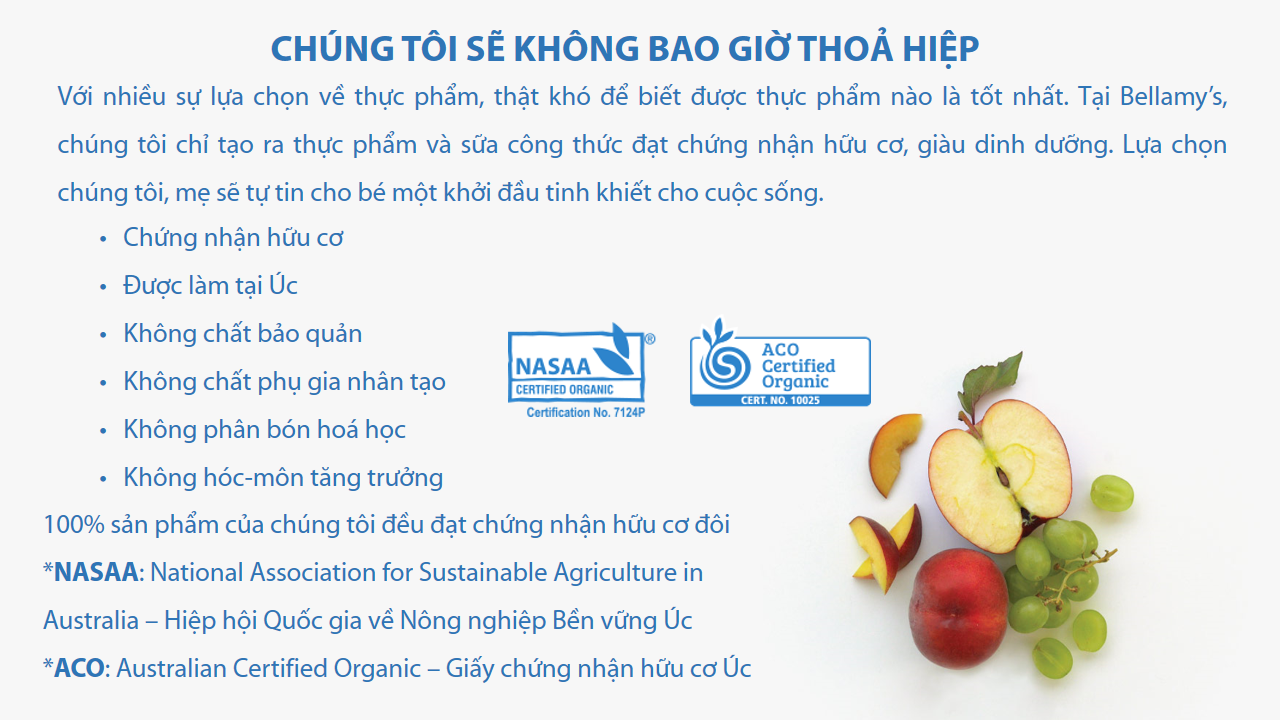 Snack Lê Và Táo Sấy Hữu Cơ Bellamy's Organic