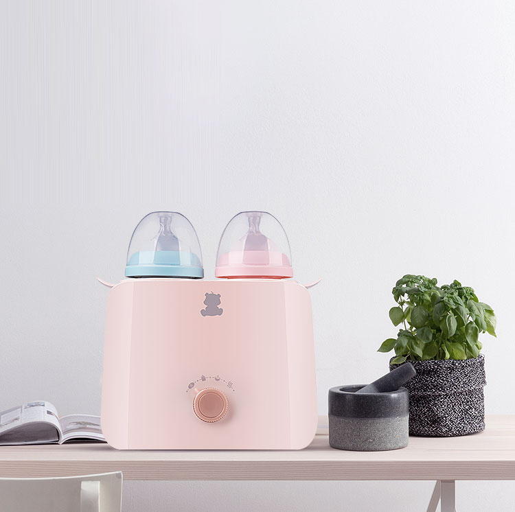 Máy Hâm Bình Sữa Đôi Little White Bear HL-0861 - Hồng