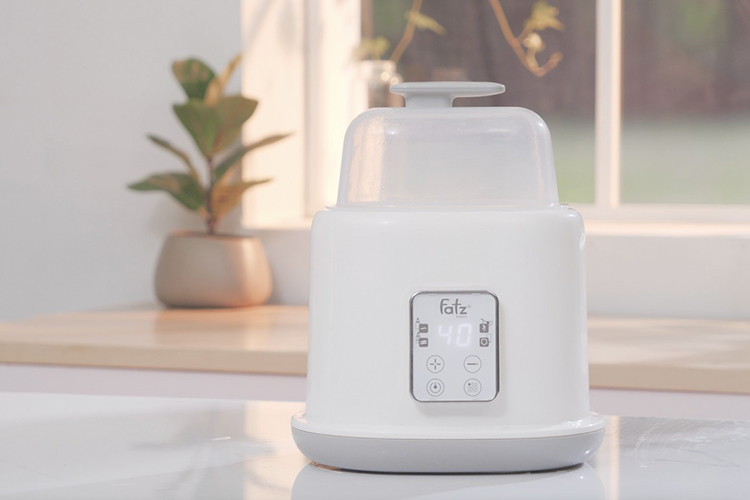 Máy hâm sữa - tiệt trùng điện tử Faztbaby 2 bình cổ rộng DUO 2