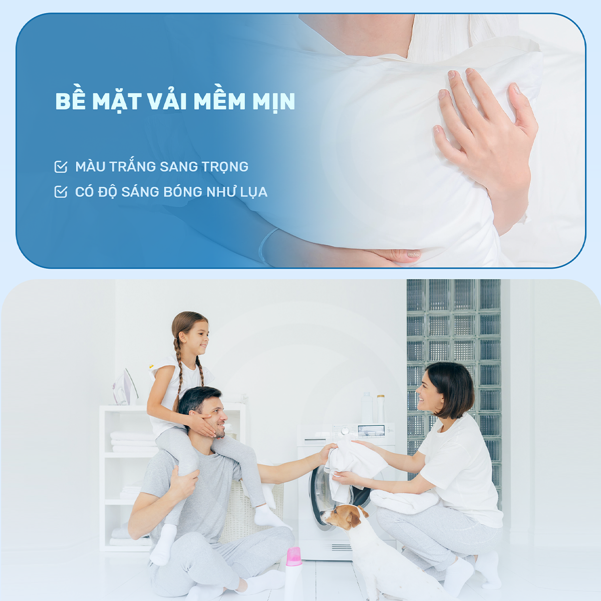 Vỏ gối cao cấp - Vỏ gối Cotton 100% - Tiêu chuẩn vỏ gối khách sạn 5 sao - Vỏ gối mát mẻ mịn màng