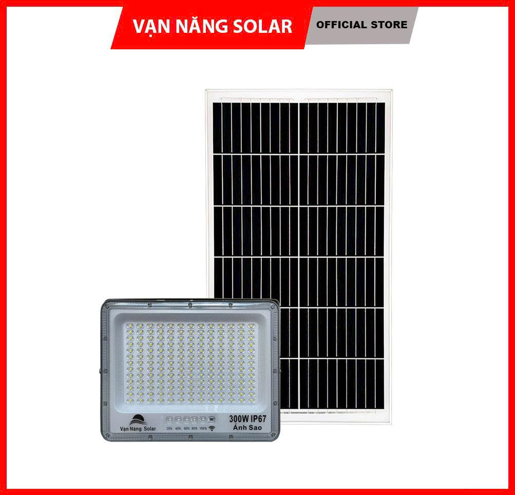 Đèn năng lượng mặt trời chống lóa Vạn Năng Solar 300w