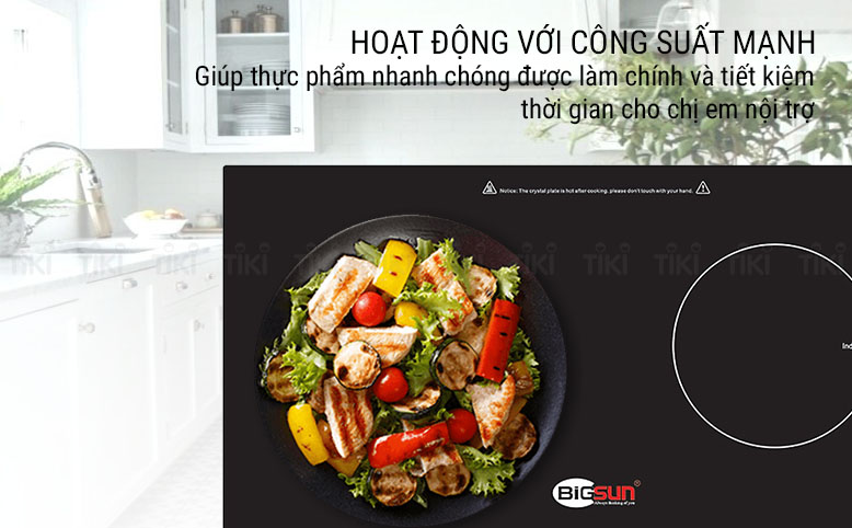 Bếp Âm Từ Đôi Bigsun BEH-2I (73cm) - Hàng Chính Hãng