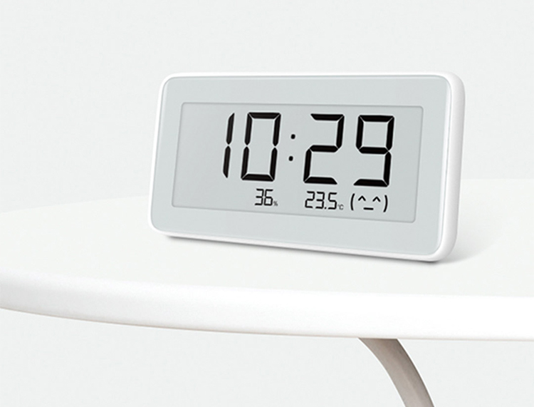 Xiaomi Mijia Smart Temperature And Humidity Monitoring Electronic Digital Watch INK Screen Humidity Thermometer For Mihome APP