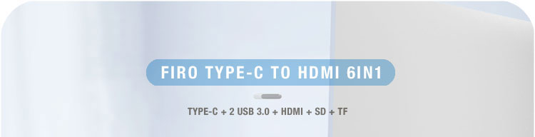 HUB Type C FIRO  - HUB USB 3.0 FIRO - Bộ Chia Cổng USB FIRO - HUB FIRO - Hub Type C To HDMI FIRO - Hub Chuyển Type C Sang HDMI