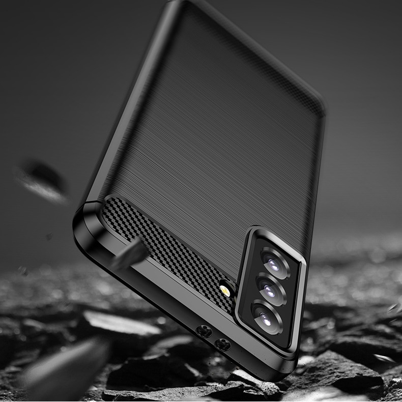 Ốp Lưng Chống Sốc Cho SamSung Galaxy S21 FE, S20 FE Chính hãng RUGGED ARMOR Vân Sợi Carbon, Bảo Vệ Camera Sau - Hàng Chính Hãng