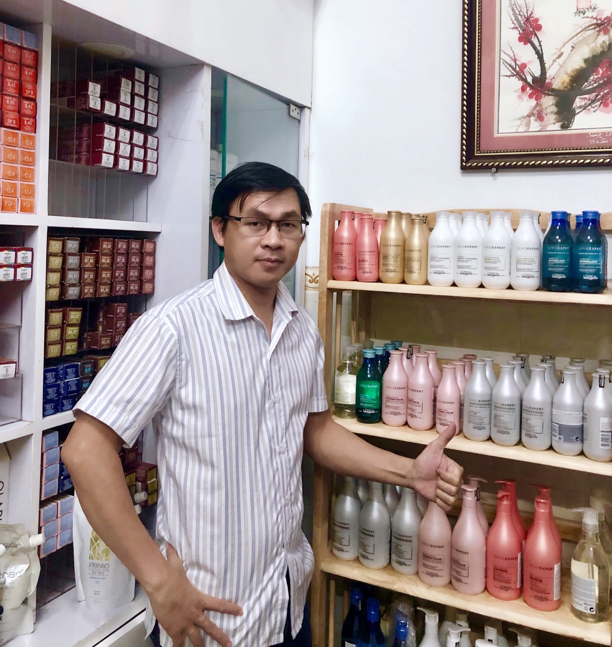 Dầu gội cho tóc hư tổn L'ORÉAL Serie Expert Absolut Repair vàng shampoo 300ml [Mẫu mới]