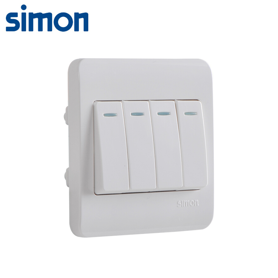 Simon (SIMON) switch socket panel C3 series one open single control switch type 86 panel snow mountain white C31011BY Simon (SIMON) switch socket panel C3 series one open single control switch type 86 panel snow mountain white C31011BY