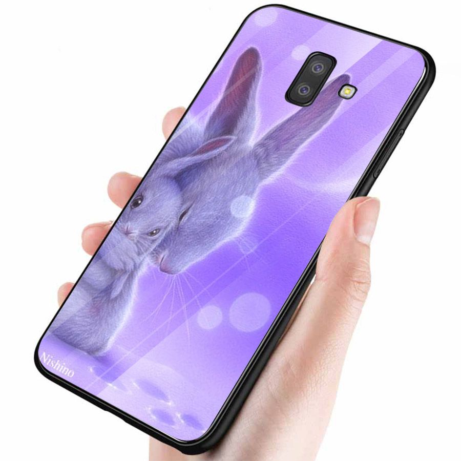Ốp kính cường lực cho điện thoại Samsung Galaxy J6 - dễ thương muốn xỉu MS CUTE025